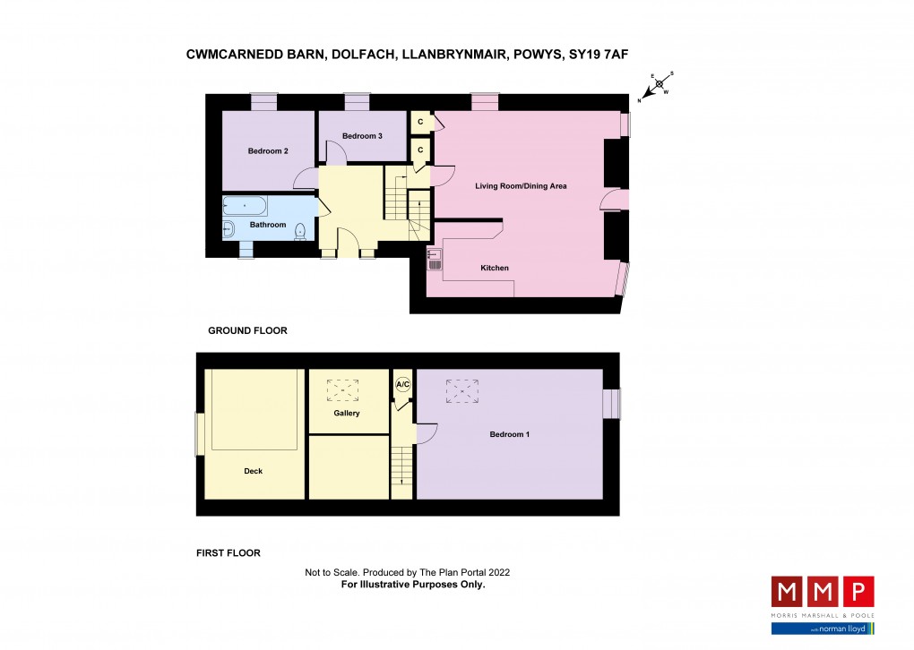 Floorplan for Cwmcarnedd Barn, Dolfach, Llanbrynmair, Powys