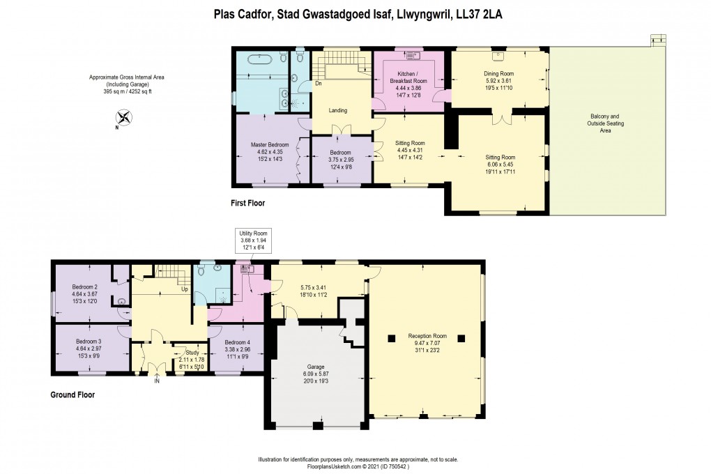 Floorplan for Stad Gwastadgoed Isaf, Llwyngwril