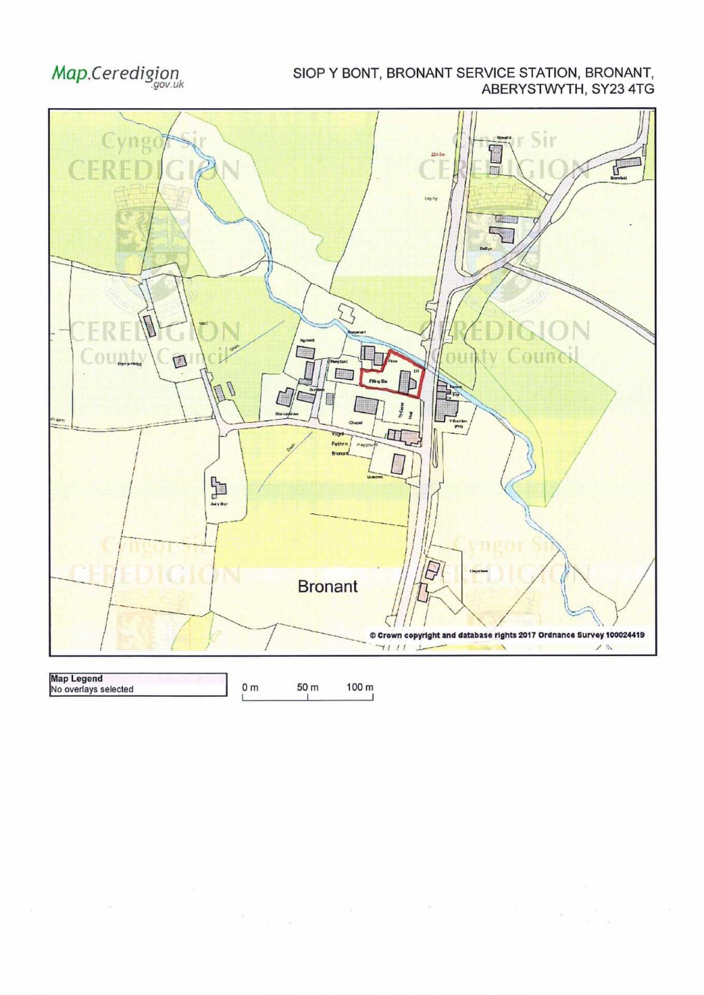 Floorplan for Bronant, Aberystwyth, Ceredigion