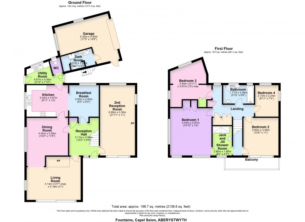 Floorplan for Capel Seion, Aberystwyth, Ceredigion