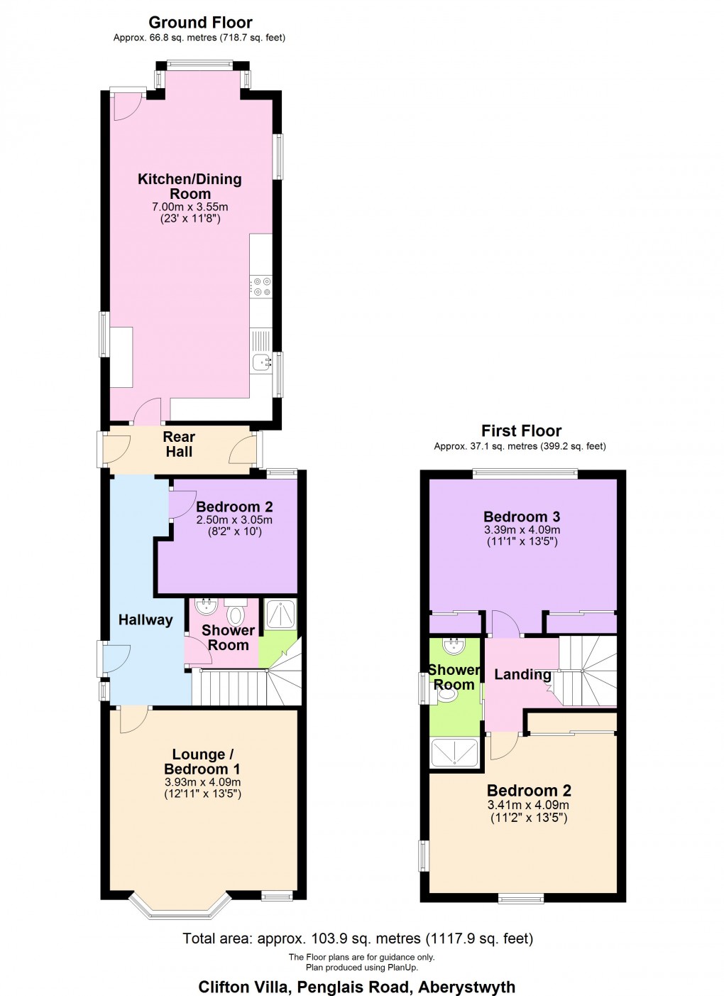 Floorplan for Penglais Road, Aberystwyth, Ceredigion