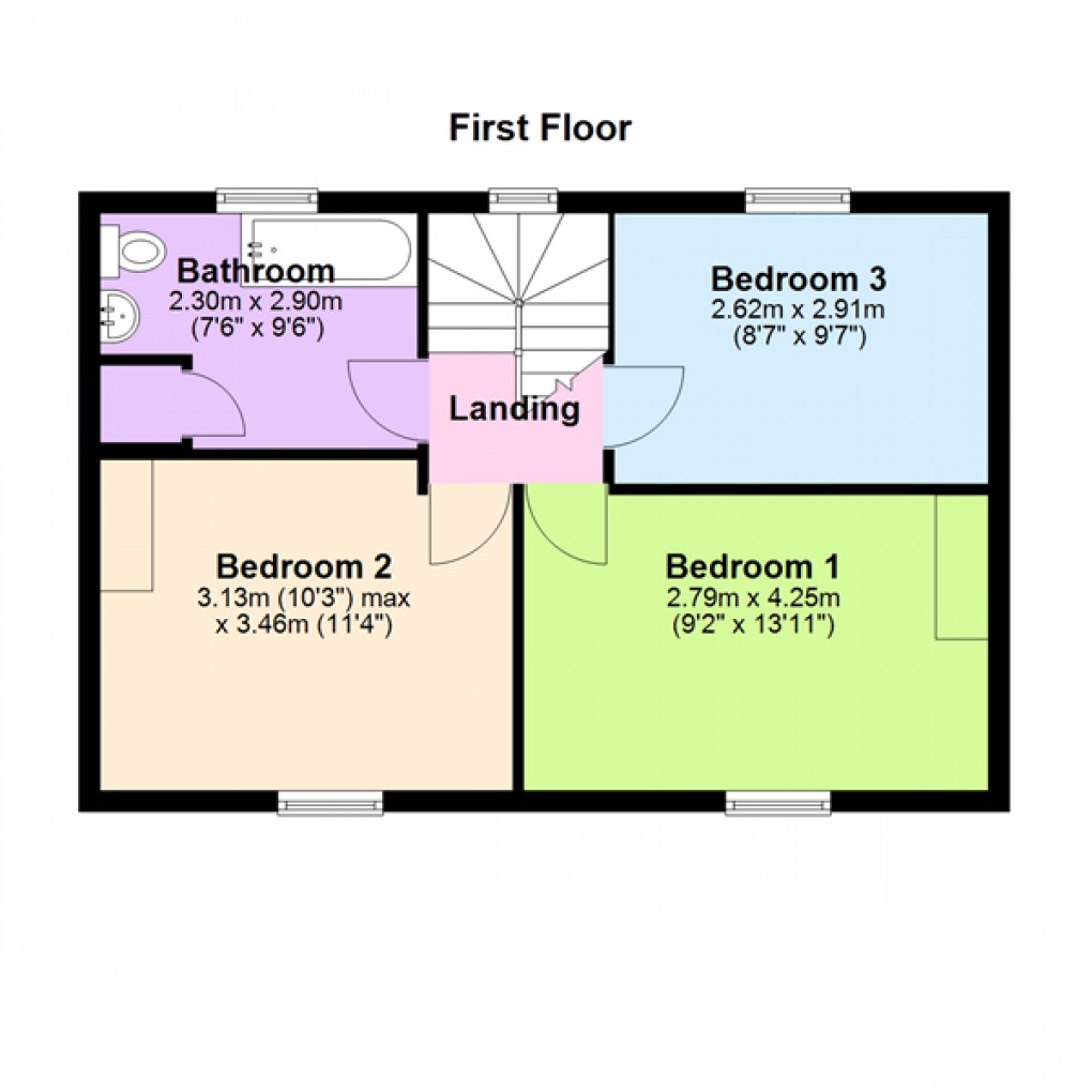 Floorplan for Goginan, Aberystwyth, Ceredigion