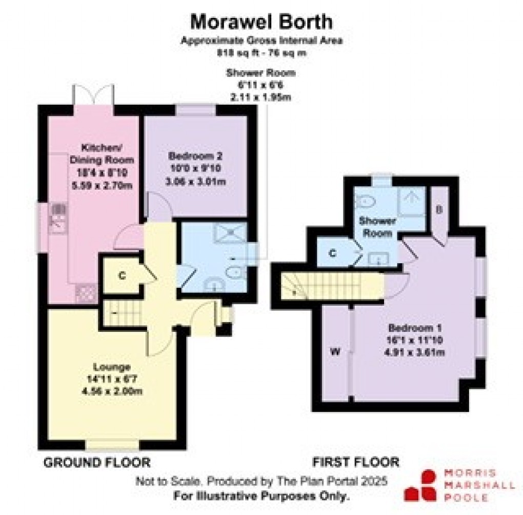 Floorplan for Cliff Drive, Borth, Ceredigion