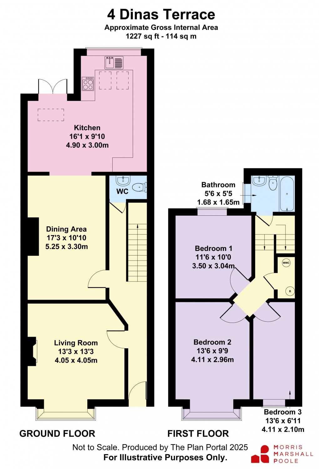 Floorplan for Dinas Terrace, Aberystwyth, Ceredigion