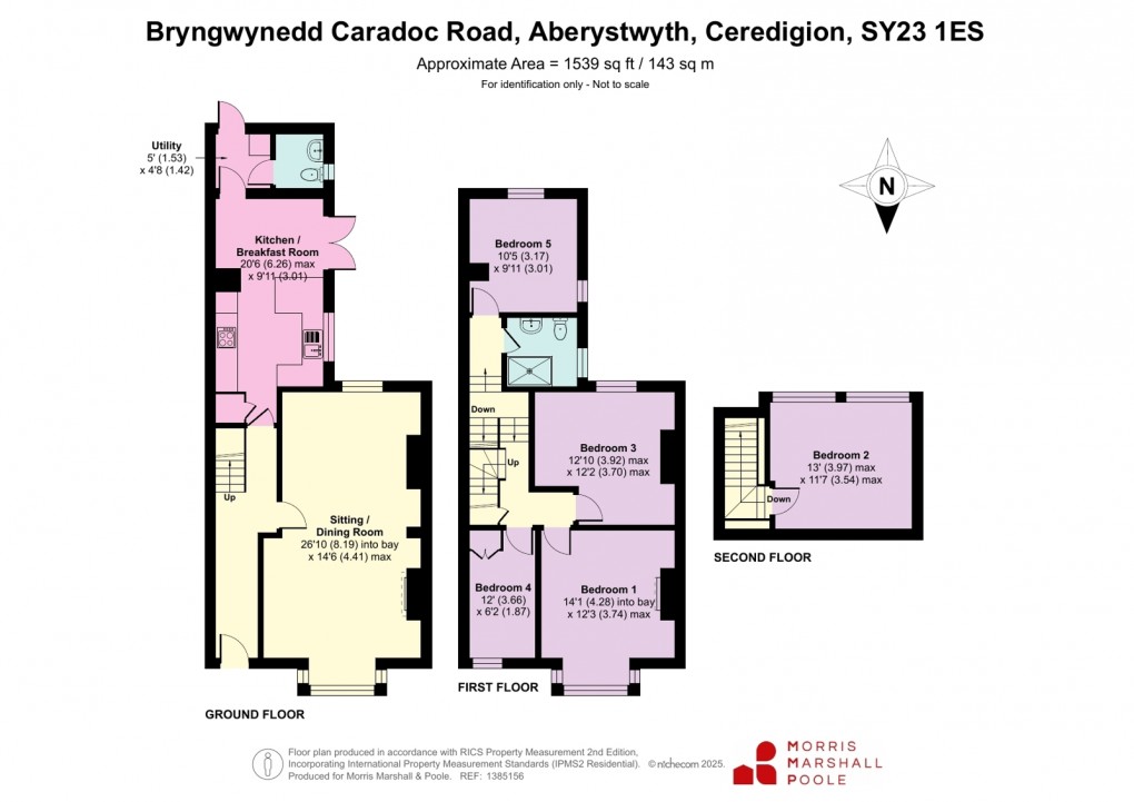 Floorplan for Caradoc Road, Aberystwyth, Ceredigion