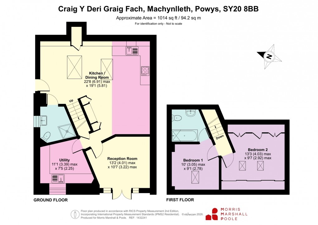 Floorplan for Graig Fach, Machynlleth, Powys