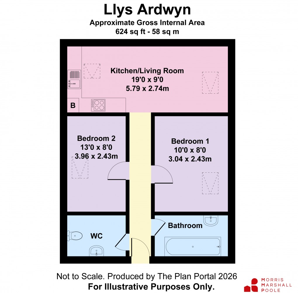 Floorplan for Bryn Ardwyn, Aberystwyth, Ceredigion