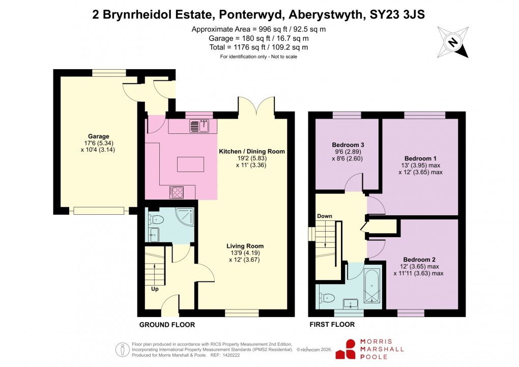 Floorplan for Ponterwyd, Aberystwyth, Ceredigion