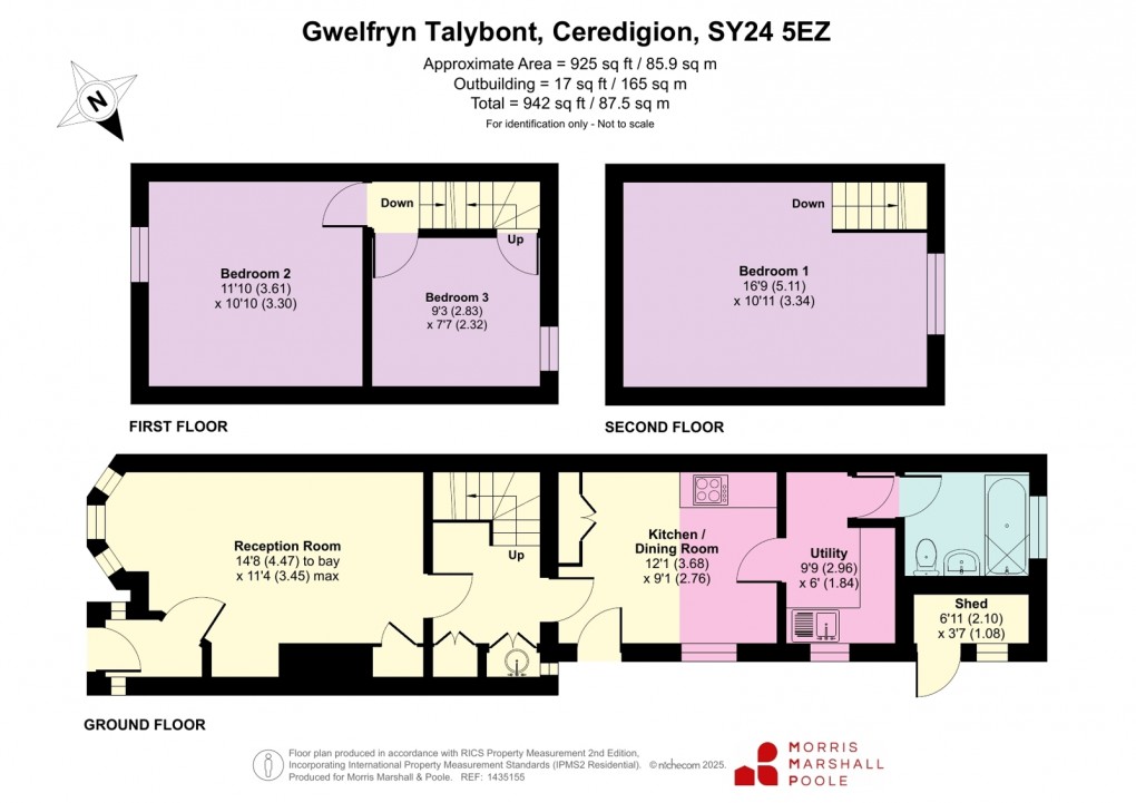 Floorplan for Talybont, Ceredigion