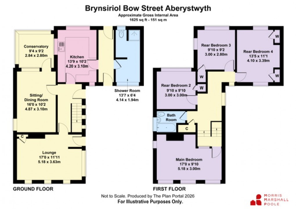 Floorplan for Bow Street, Ceredigion