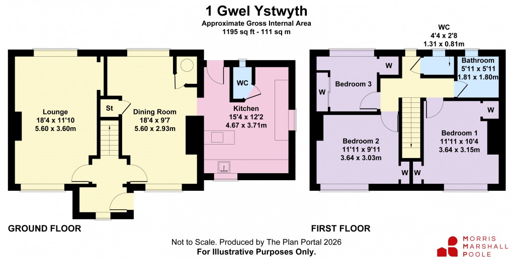 Floorplan for Gwel Ystwyth, Llanafan, Aberystwyth, Ceredigion