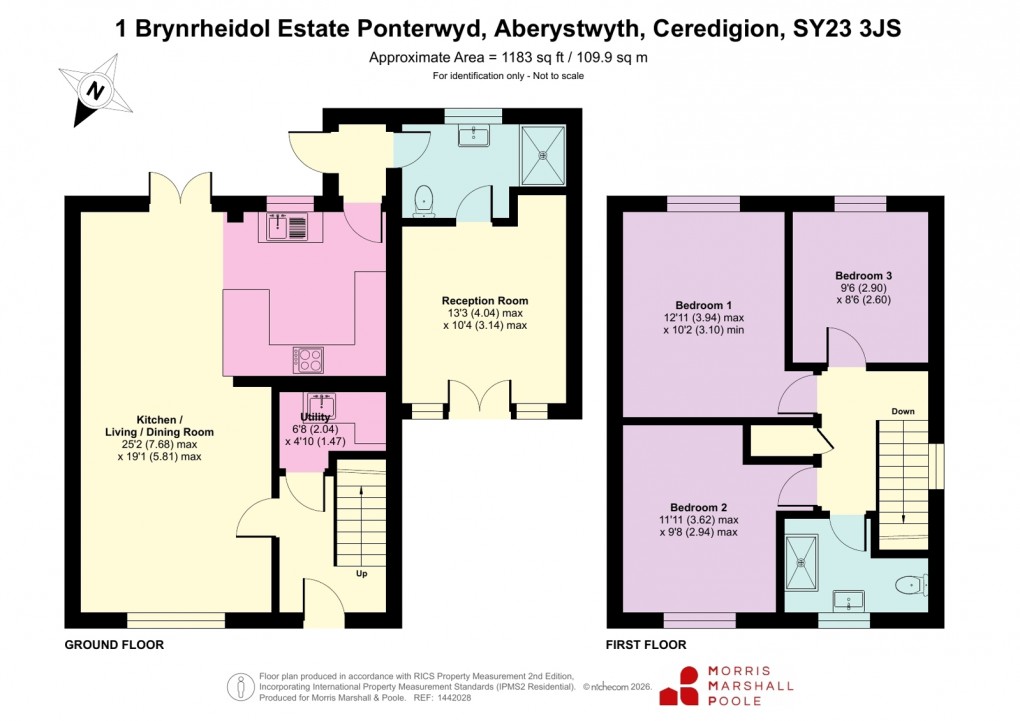 Floorplan for Ponterwyd, Aberystwyth, Ceredigion