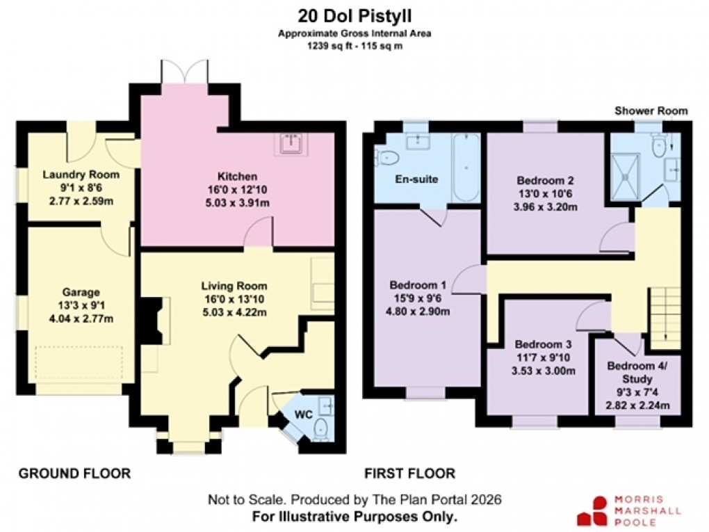 Floorplan for Dol Pistyll, Talybont, Ceredigion