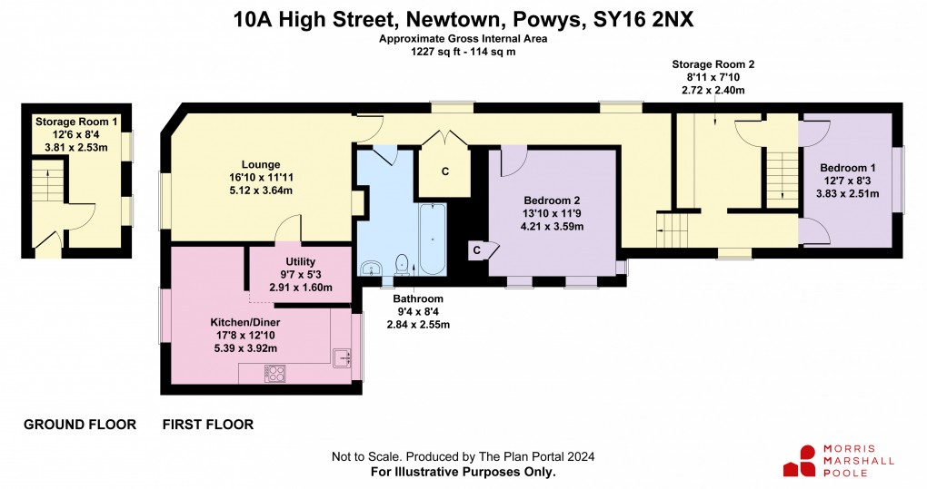 Floorplan for High Street, Newtown, Powys