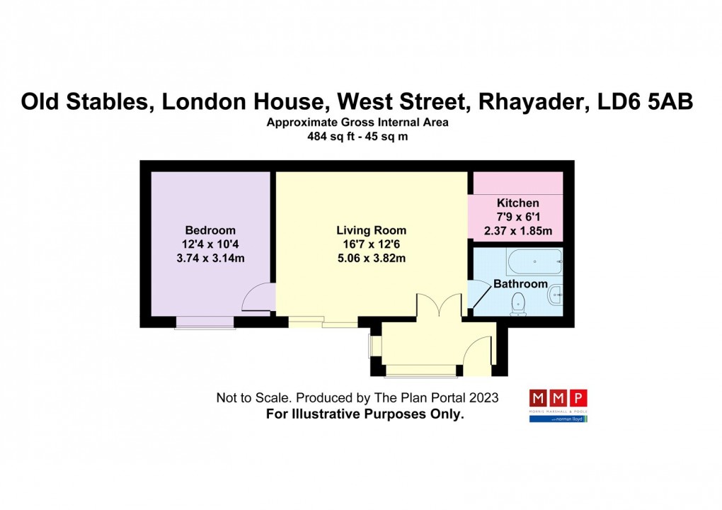 Floorplan for West Street, Rhayader, Powys
