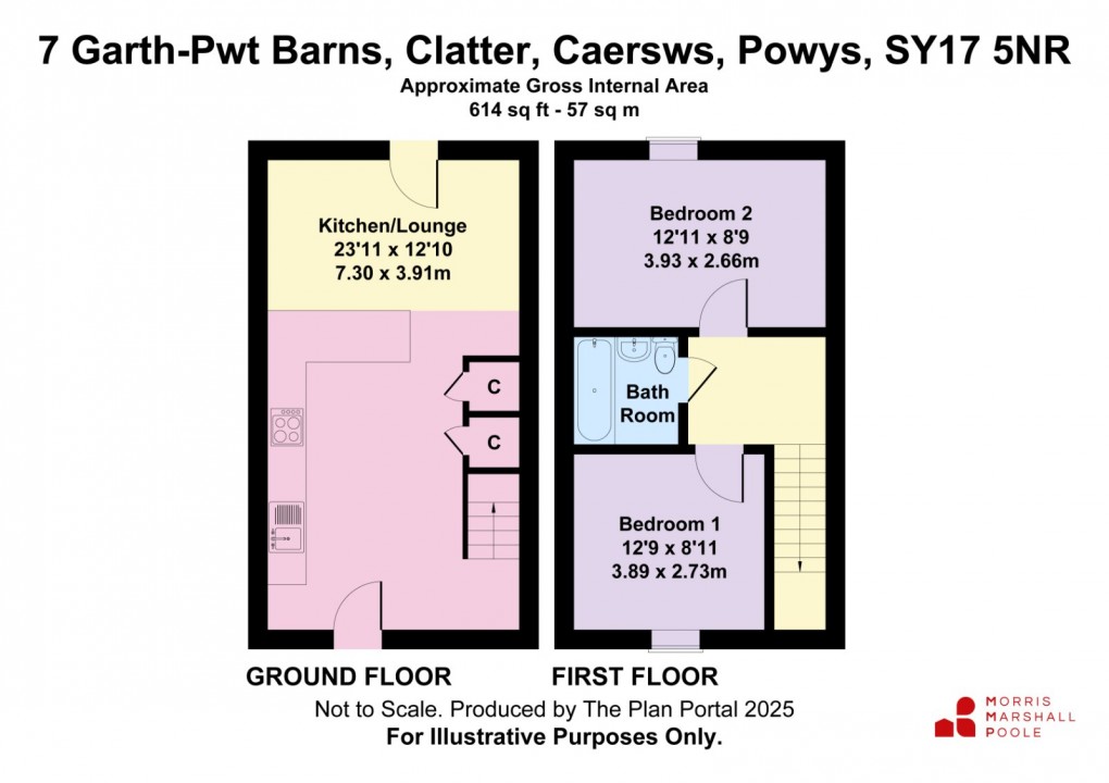Floorplan for Clatter, Caersws, Powys