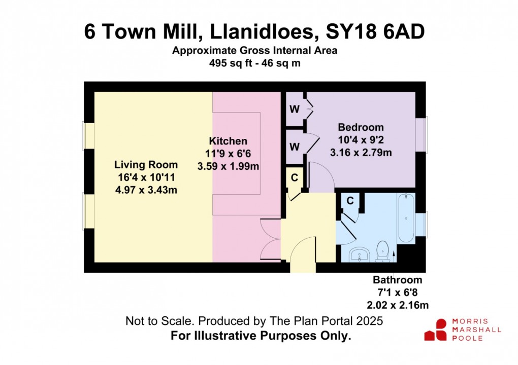 Floorplan for Town Mill, Llanidloes, Powys