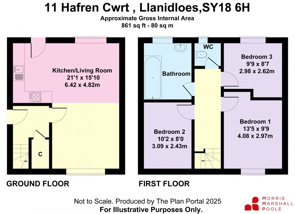 Floorplan for Cwrt Hafren, Chapel Street, Llanidloes, Powys