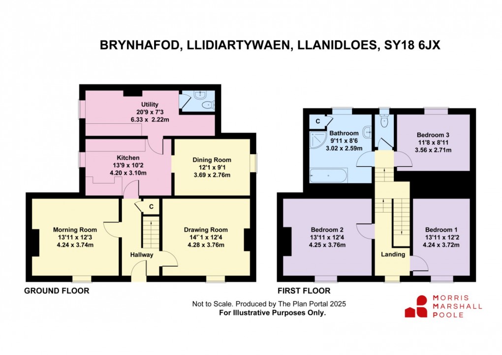 Floorplan for Brynhafod, Llidiartywaen, Llanidloes, Powys