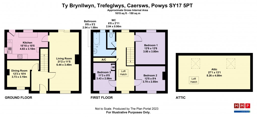Floorplan for Trefeglwys, Caersws, Powys