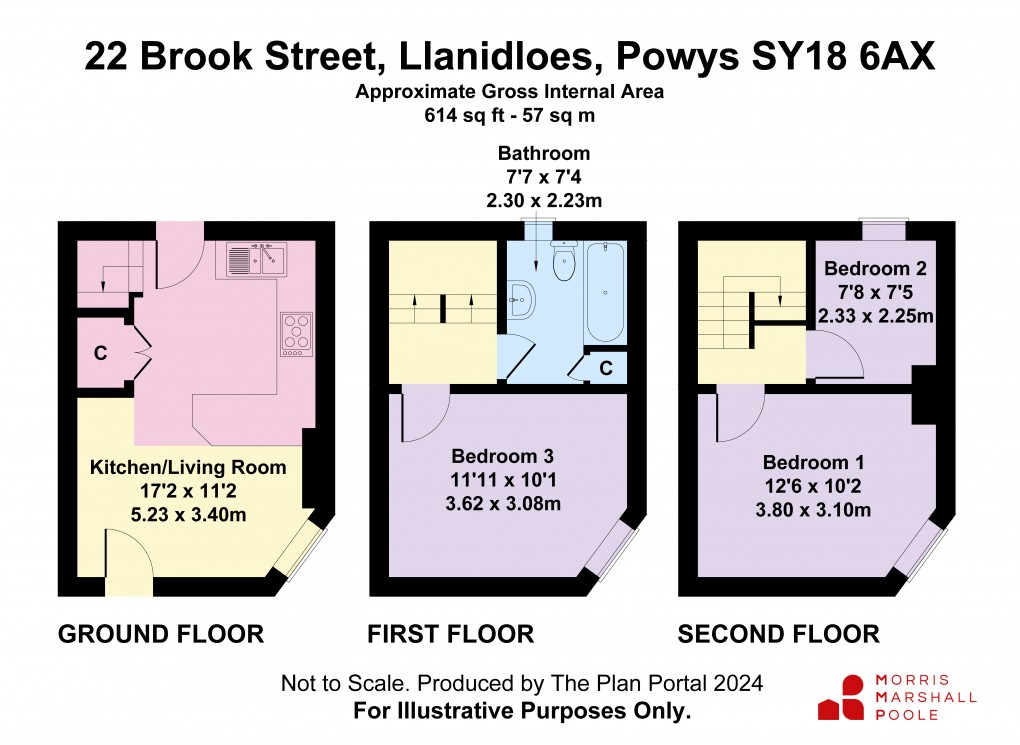 Floorplan for Brook Street, Llanidloes, Powys