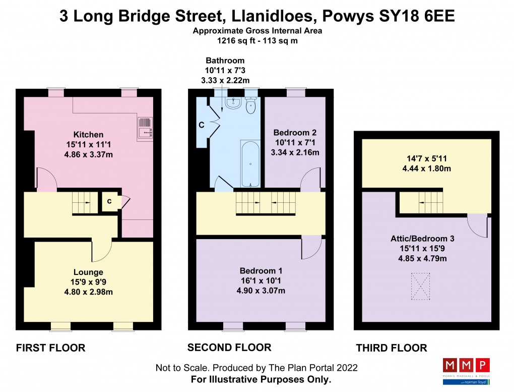 Floorplan for Long Bridge Street, Llanidloes, Powys