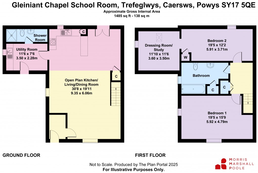 Floorplan for Trefeglwys, Caersws, Powys