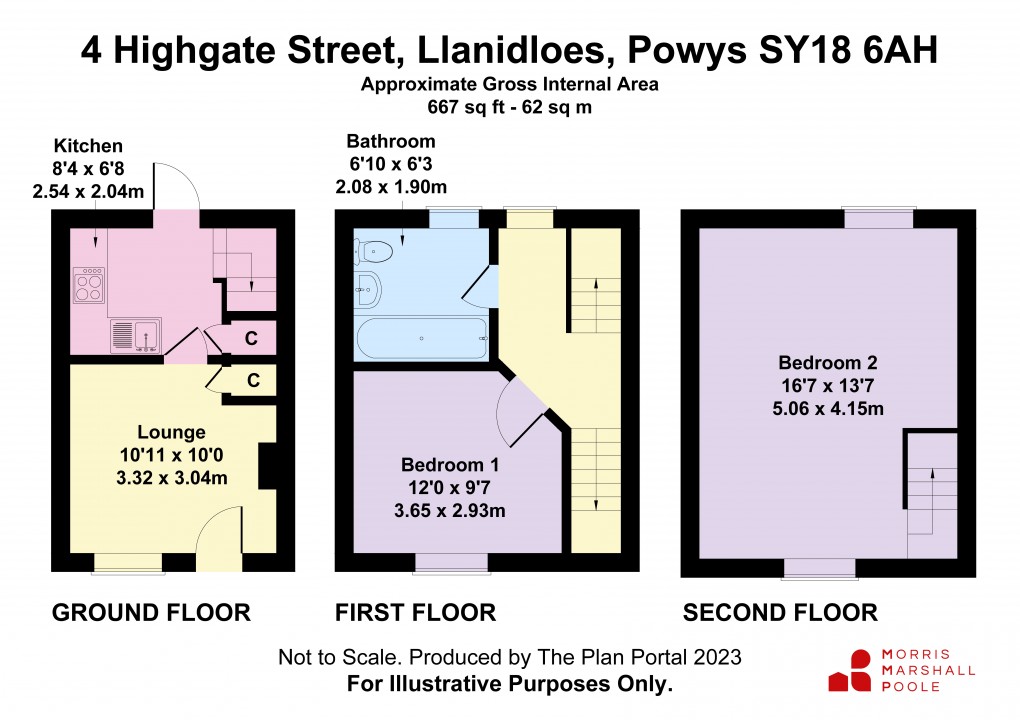 Floorplan for Highgate Street, Llanidloes, Powys