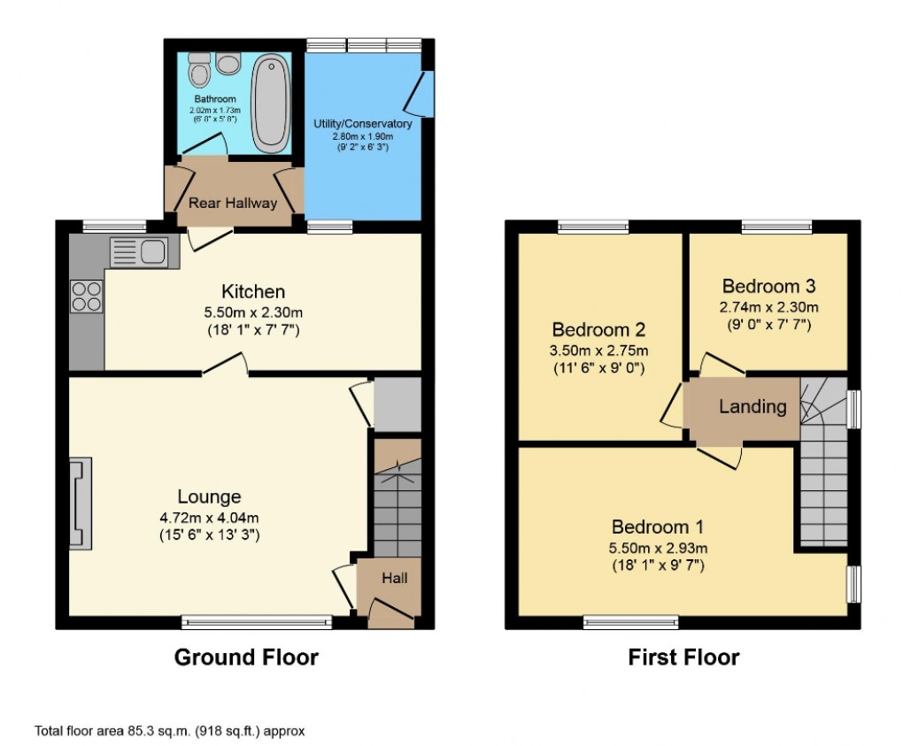 Floorplan for Llan, Llanbrynmair, Powys