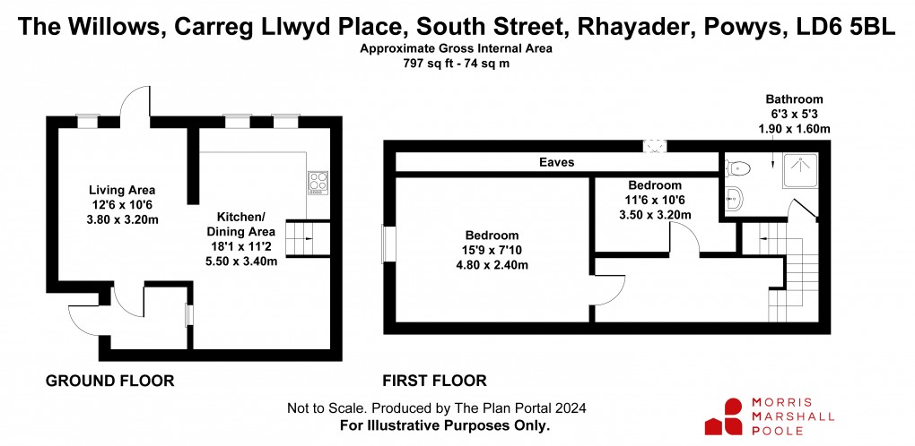 Floorplan for South Street, Rhayader, Powys
