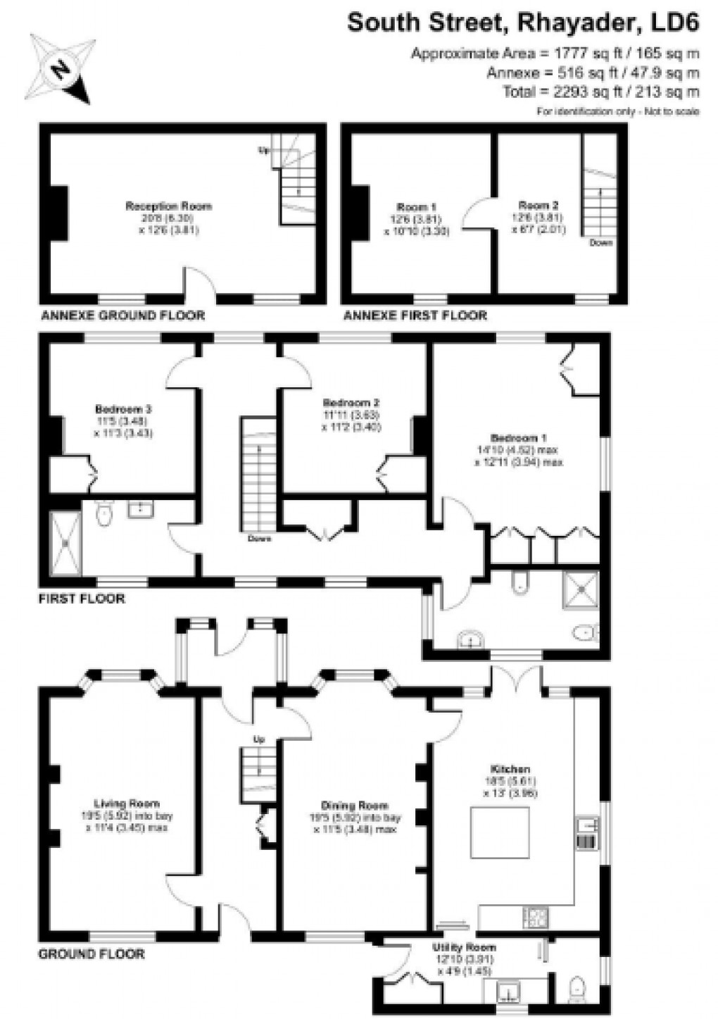 Floorplan for South Street, Rhayader, Powys