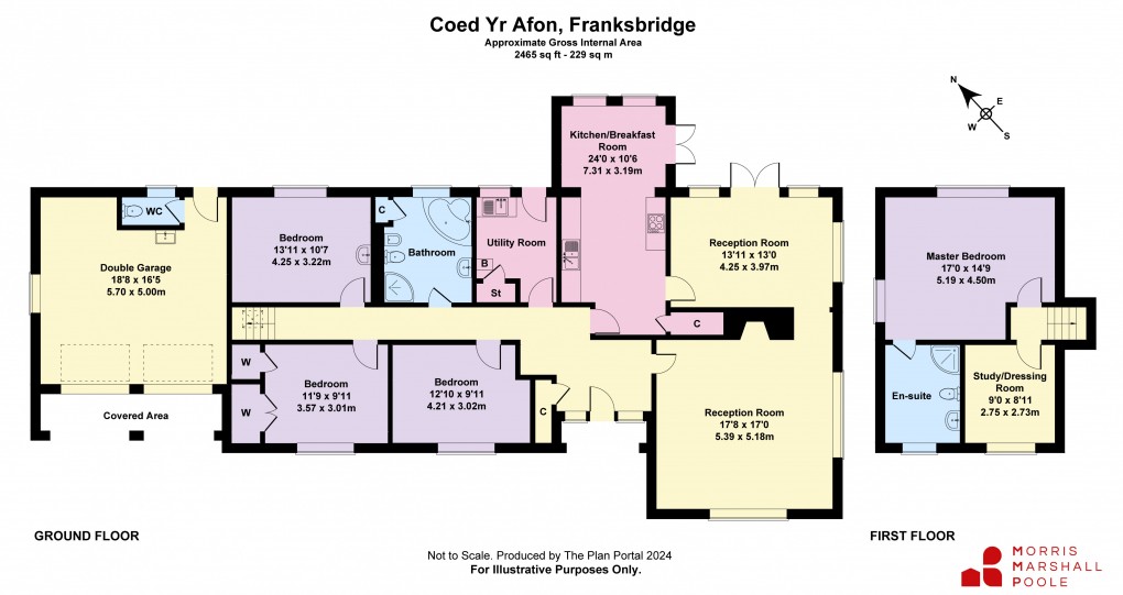 Floorplan for Franksbridge, Llandrindod Wells, Powys