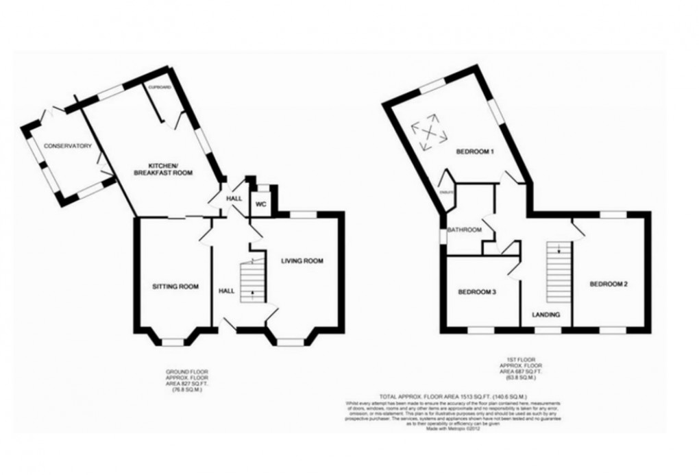 Floorplan for East Street, Rhayader, Powys