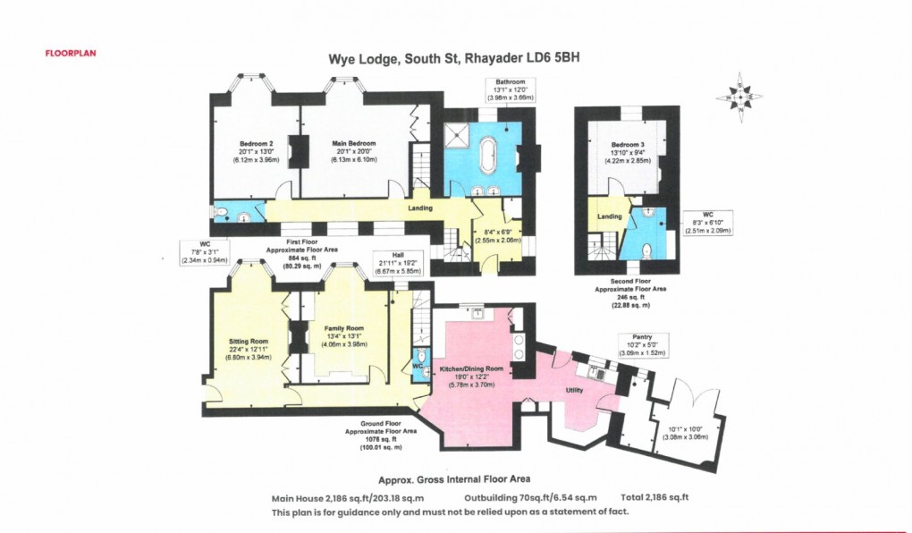 Floorplan for South Street, Rhayader, Powys