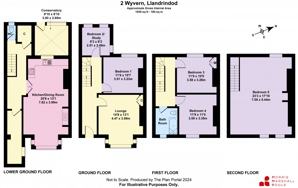 Floorplan for Waterloo Road, Llandrindod Wells, Powys