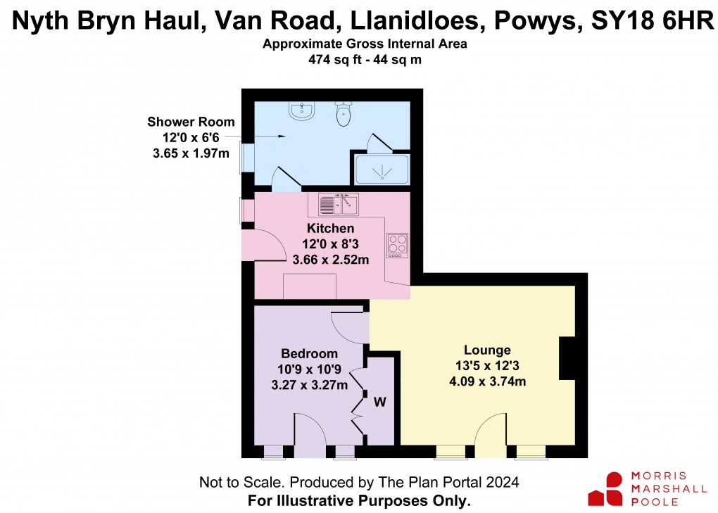 Floorplan for Van Road, Llanidloes, Powys