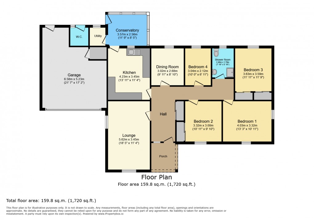 Floorplan for Felindre, Llanidloes, Powys