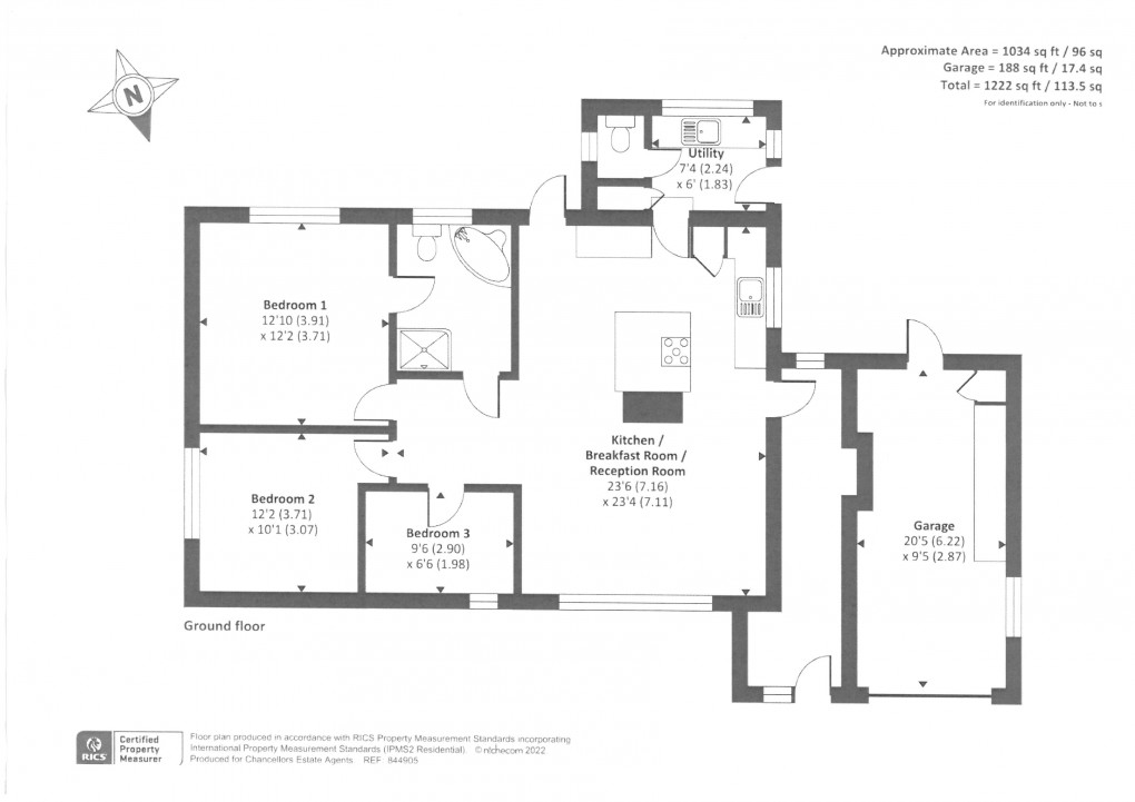 Floorplan for Crossgates, Llandrindod Wells, Powys