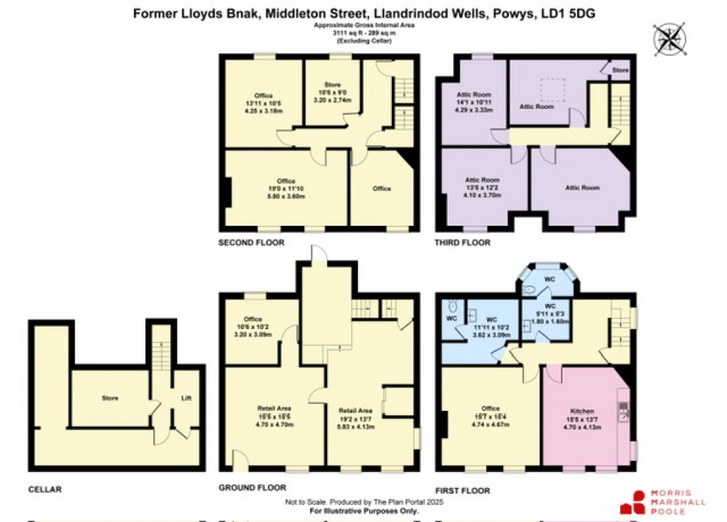 Floorplan for Middleton Street, Llandrindod Wells, Powys