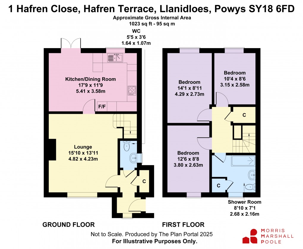 Floorplan for Newtown Road, Llanidloes, Powys