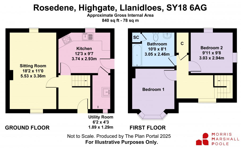 Floorplan for Highgate Street, Llanidloes, Powys