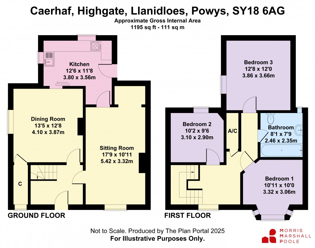 Floorplan for Highgate Street, Llanidloes, Powys