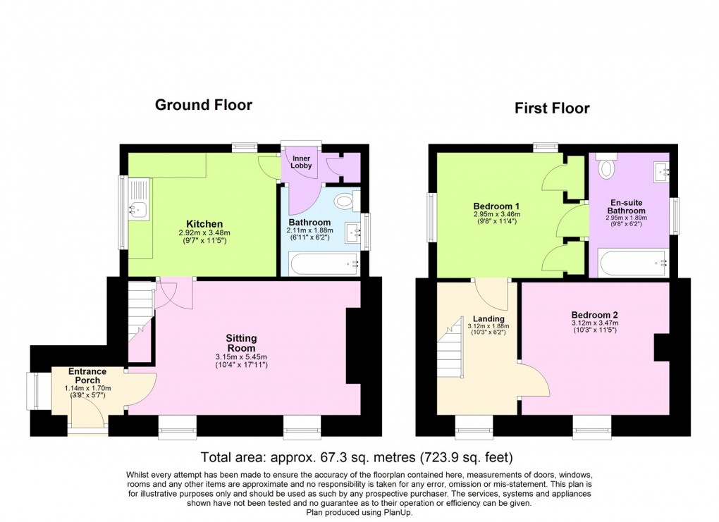 Floorplan for Llidiartywaun, Llanidloes, Powys