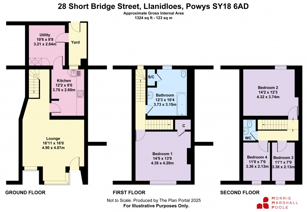 Floorplan for Short Bridge Street, Llanidloes, Powys
