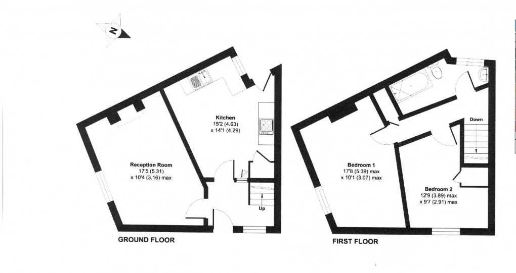 Floorplan for China Street, Llanidloes, Powys