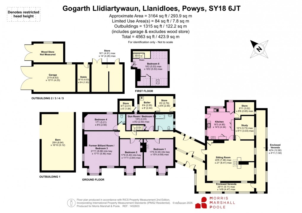Floorplan for Llidiartywaun, Llanidloes, Powys