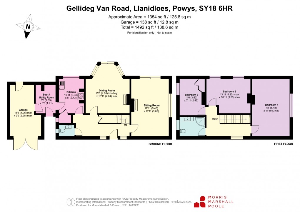 Floorplan for Van Road, Llanidloes, Powys