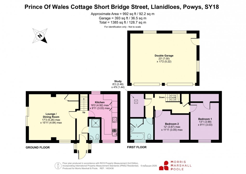 Floorplan for Short Bridge Street, Llanidloes, Powys