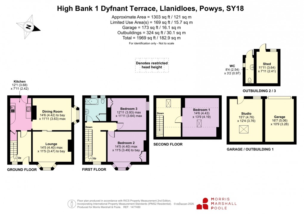 Floorplan for Dyfnant Terrace, Llanidloes, Powys