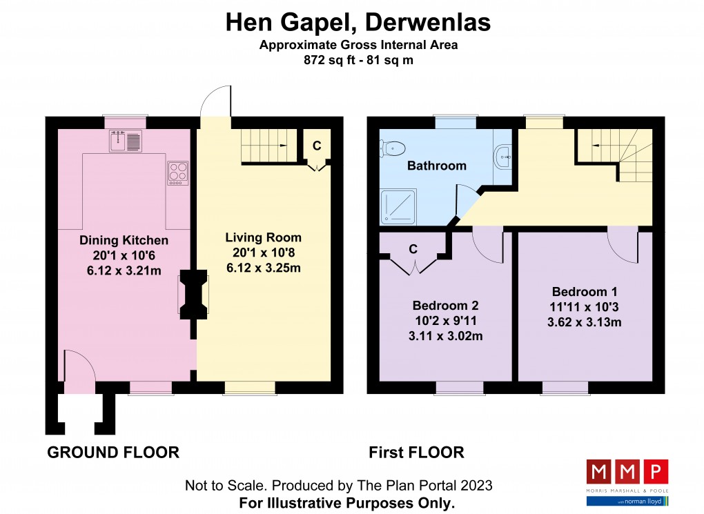 Floorplan for Derwenlas, Machynlleth, Powys